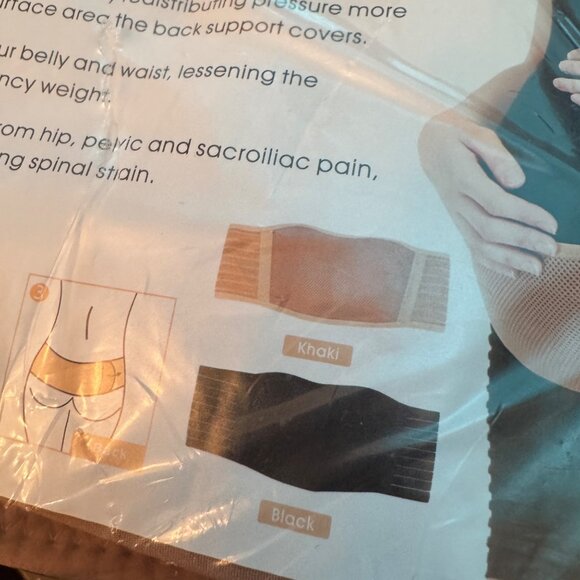 Pregnancy support safety brace band belt adjustable tan size XL New - Picture 3 of 10